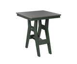 Berlin Gardens Harbor Bar Tables 28" Square Bar Table with Hammered Top