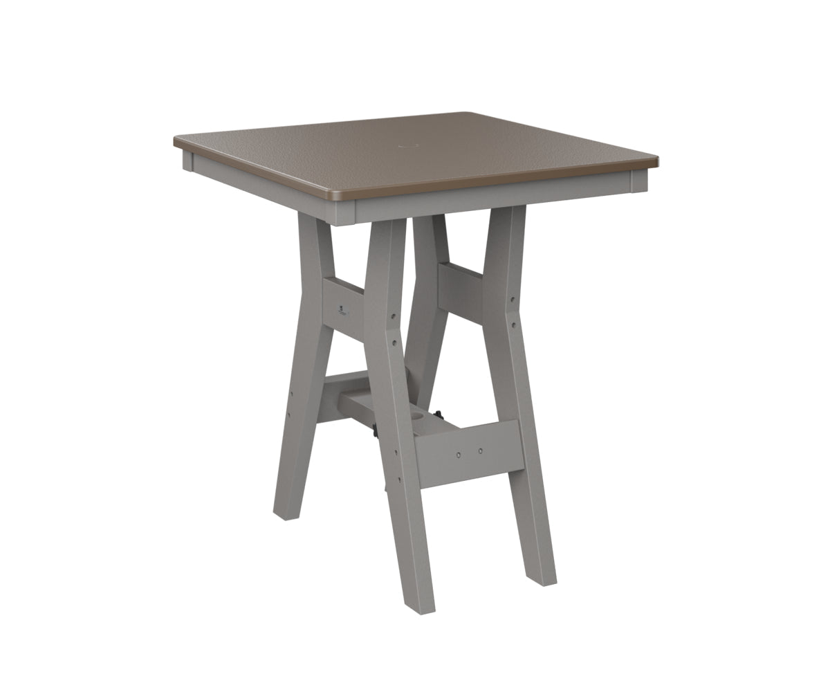 Berlin Gardens Harbor Counter Tables 28" Square Counter Table with Hammered Top