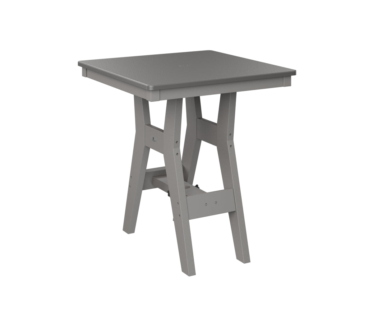 Berlin Gardens Harbor Counter Tables 28" Square Counter Table with Hammered Top