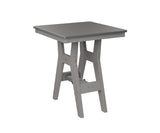 Berlin Gardens Harbor Bar Tables 28" Square Bar Table with Hammered Top