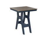 Berlin Gardens Harbor Dining Tables 28" Square Dining Table with Hammered Top