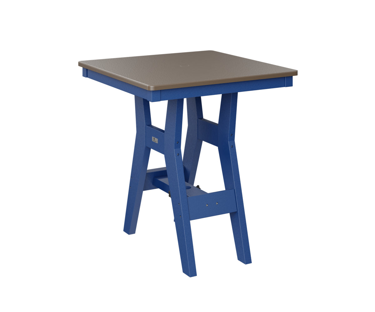 Berlin Gardens Harbor Counter Tables 28" Square Counter Table with Hammered Top