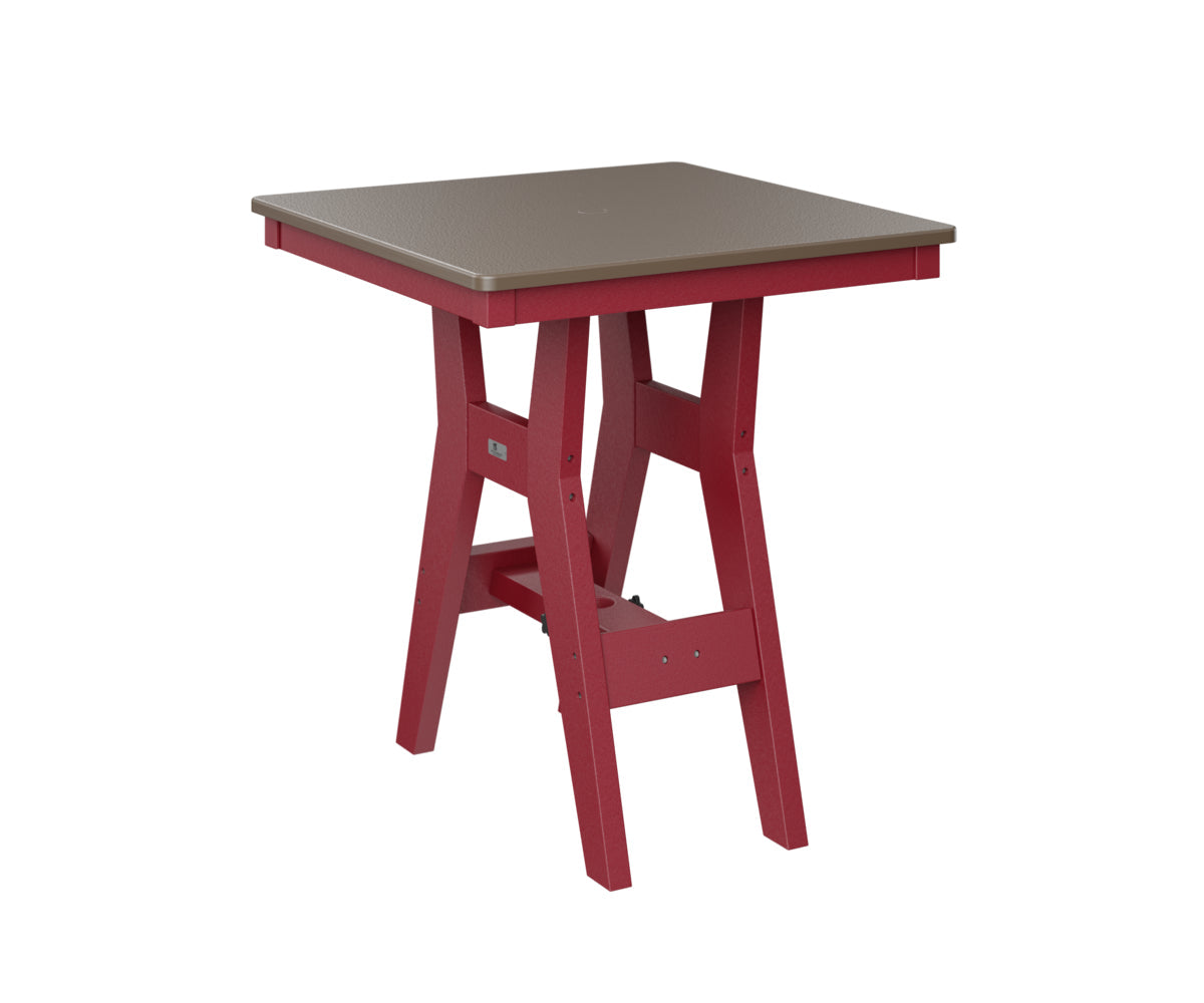Berlin Gardens Harbor Dining Tables 28" Square Dining Table with Hammered Top