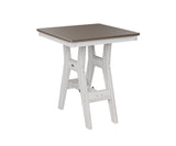 Berlin Gardens Harbor Bar Tables 28" Square Bar Table with Hammered Top