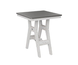 Berlin Gardens Harbor Bar Tables 28" Square Bar Table with Hammered Top