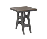 Berlin Gardens Harbor Bar Tables 28" Square Bar Table with Hammered Top
