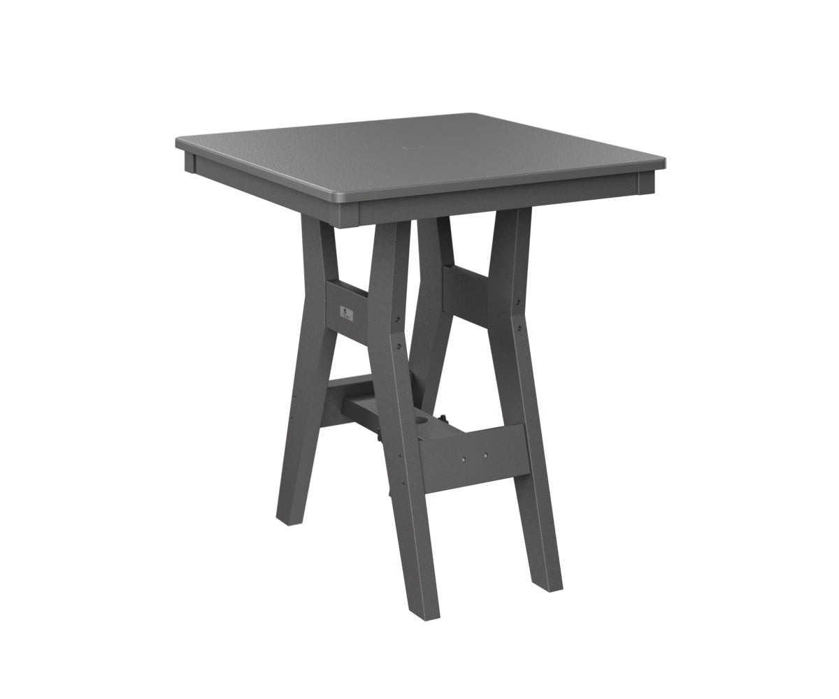 Berlin Gardens Harbor Counter Tables 28" Square Counter Table with Hammered Top