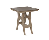 Berlin Gardens Harbor Dining Tables 28" Square Dining Table with Hammered Top