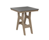 Berlin Gardens Harbor Bar Tables 28" Square Bar Table with Hammered Top