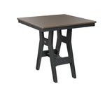 Berlin Gardens Harbor Bar Tables 33" Square Bar Table with Hammered Top