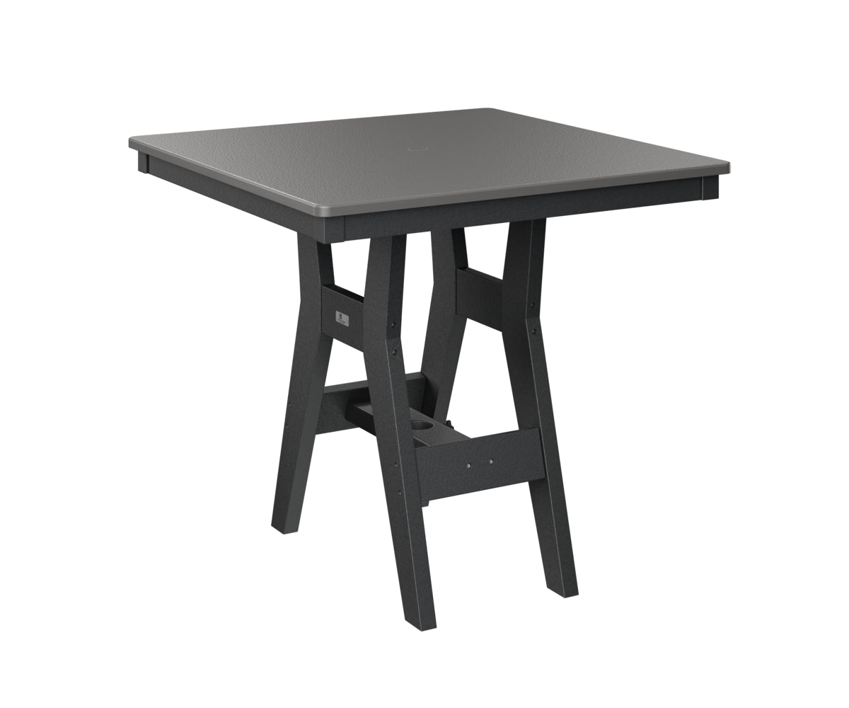 Berlin Gardens Harbor Counter Tables 33" Square Counter Table with Hammered Top