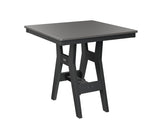 Berlin Gardens Harbor Bar Tables 33" Square Bar Table with Hammered Top