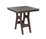 Berlin Gardens Harbor Bar Tables 33" Square Bar Table with Hammered Top
