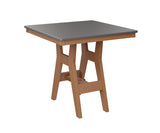 Berlin Gardens Harbor Counter Tables 33" Square Counter Table with Hammered Top