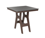 Berlin Gardens Harbor Bar Tables 33" Square Bar Table with Hammered Top