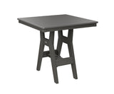 Berlin Gardens Harbor Counter Tables 33" Square Counter Table with Hammered Top