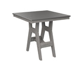 Berlin Gardens Harbor Counter Tables 33" Square Counter Table with Hammered Top
