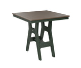 Berlin Gardens Harbor Counter Tables 33" Square Counter Table with Hammered Top
