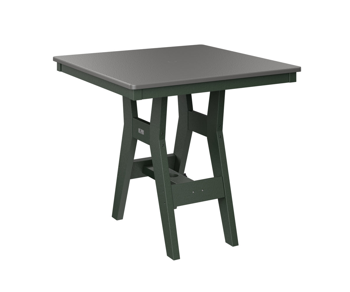 Berlin Gardens Harbor Counter Tables 33" Square Counter Table with Hammered Top