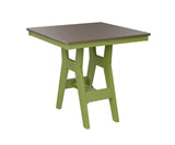 Berlin Gardens Harbor Dining Tables 33" Square Dining Table with Hammered Top
