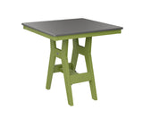 Berlin Gardens Harbor Counter Tables 33" Square Counter Table with Hammered Top
