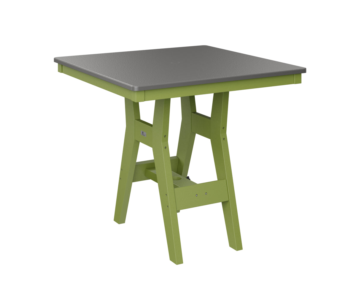 Berlin Gardens Harbor Dining Tables 33" Square Dining Table with Hammered Top