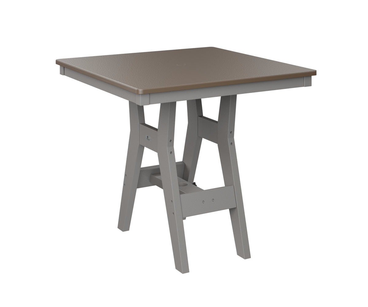 Berlin Gardens Harbor Dining Tables 33" Square Dining Table with Hammered Top