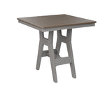 Berlin Gardens Harbor Dining Tables 33" Square Dining Table with Hammered Top