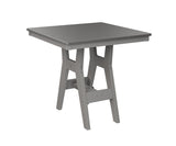Berlin Gardens Harbor Bar Tables 33" Square Bar Table with Hammered Top