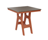 Berlin Gardens Harbor Bar Tables 33" Square Bar Table with Hammered Top
