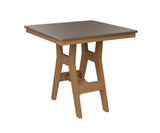 Berlin Gardens Harbor Counter Tables 33" Square Counter Table with Hammered Top