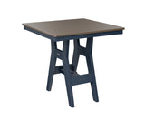 Berlin Gardens Harbor Counter Tables 33" Square Counter Table with Hammered Top