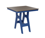 Berlin Gardens Harbor Bar Tables 33" Square Bar Table with Hammered Top