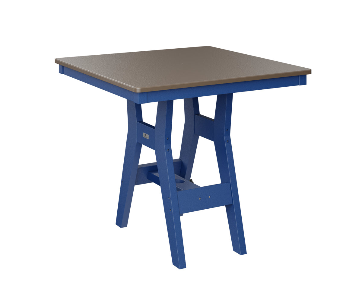 Berlin Gardens Harbor Dining Tables 33" Square Dining Table with Hammered Top