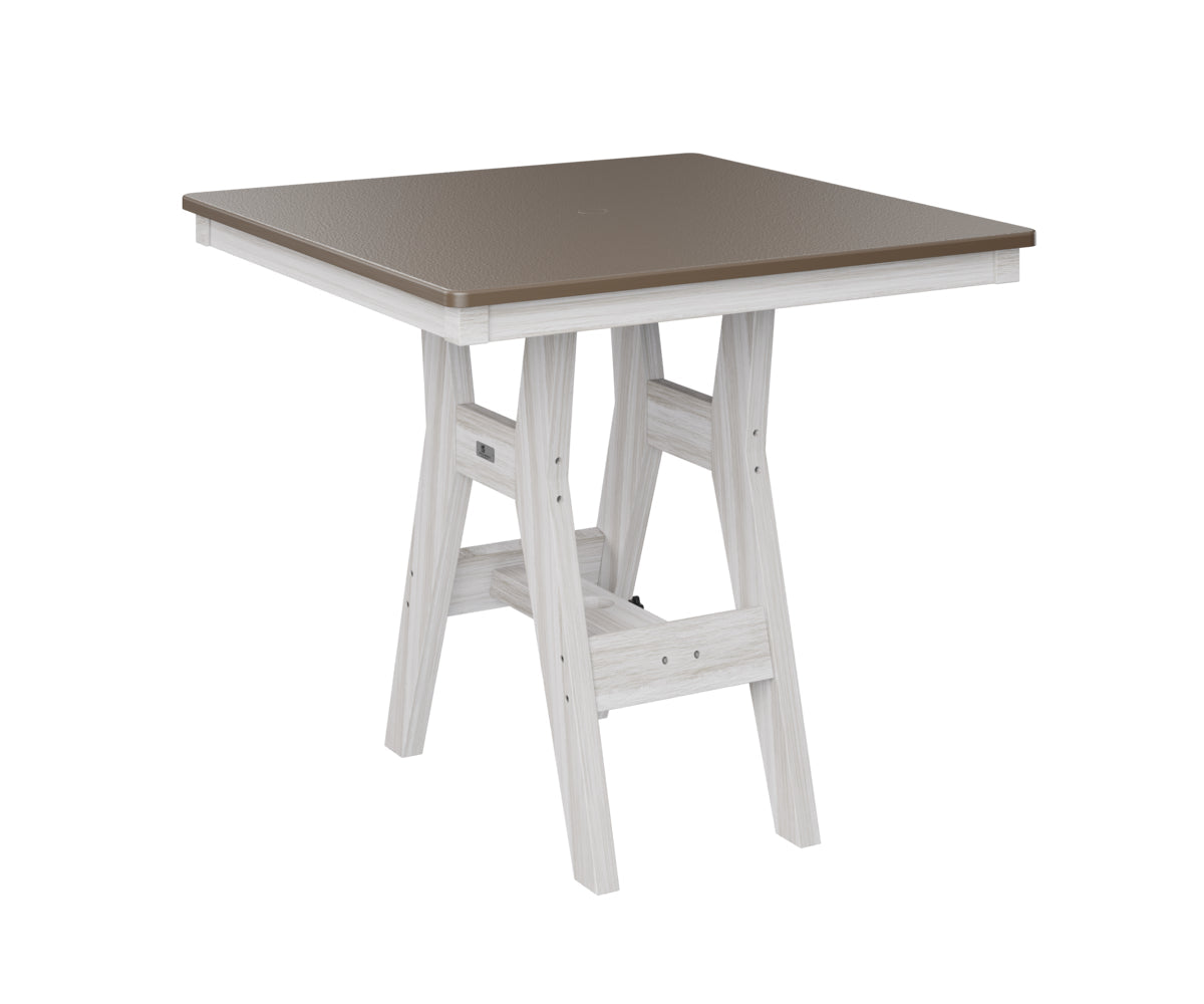 Berlin Gardens Harbor Dining Tables 33" Square Dining Table with Hammered Top