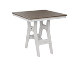 Berlin Gardens Harbor Bar Tables 33" Square Bar Table with Hammered Top