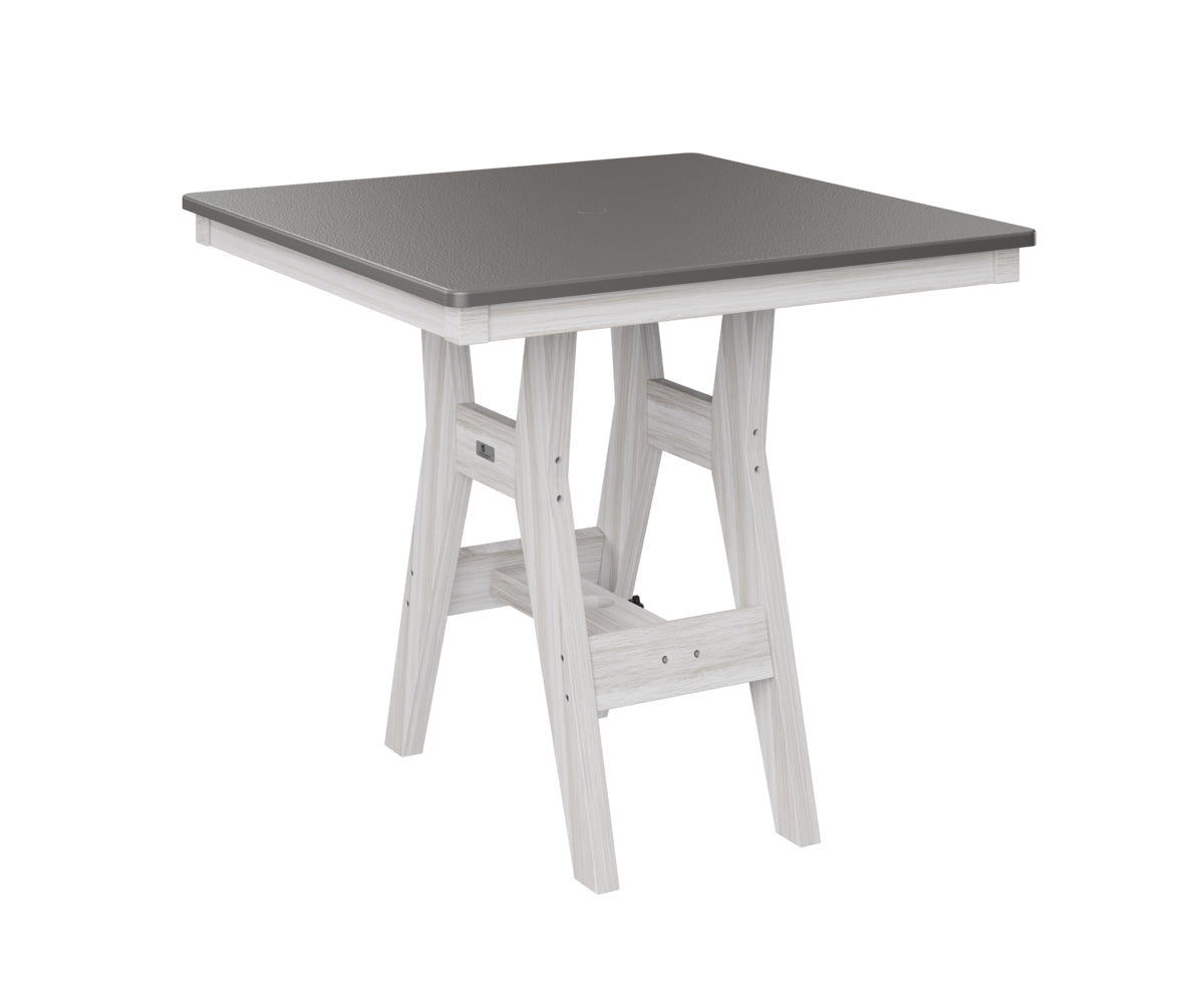 Berlin Gardens Harbor Dining Tables 33" Square Dining Table with Hammered Top