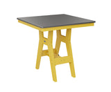 Berlin Gardens Harbor Counter Tables 33" Square Counter Table with Hammered Top
