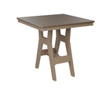 Berlin Gardens Harbor Dining Tables 33" Square Dining Table with Hammered Top