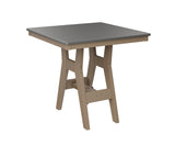 Berlin Gardens Harbor Dining Tables 33" Square Dining Table with Hammered Top