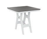 Berlin Gardens Harbor Bar Tables 33" Square Bar Table with Hammered Top