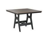 Berlin Gardens Harbor Bar Tables 44" Square Bar Table with Hammered Top
