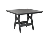 Berlin Gardens Harbor Bar Tables 44" Square Bar Table with Hammered Top