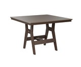 Berlin Gardens Harbor Counter Tables 44" Square Counter Table with Hammered Top