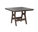 Berlin Gardens Harbor Dining Tables 44" Square Dining Table with Hammered Top