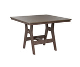 Berlin Gardens Harbor Bar Tables 44" Square Bar Table with Hammered Top