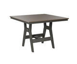 Berlin Gardens Harbor Bar Tables 44" Square Bar Table with Hammered Top