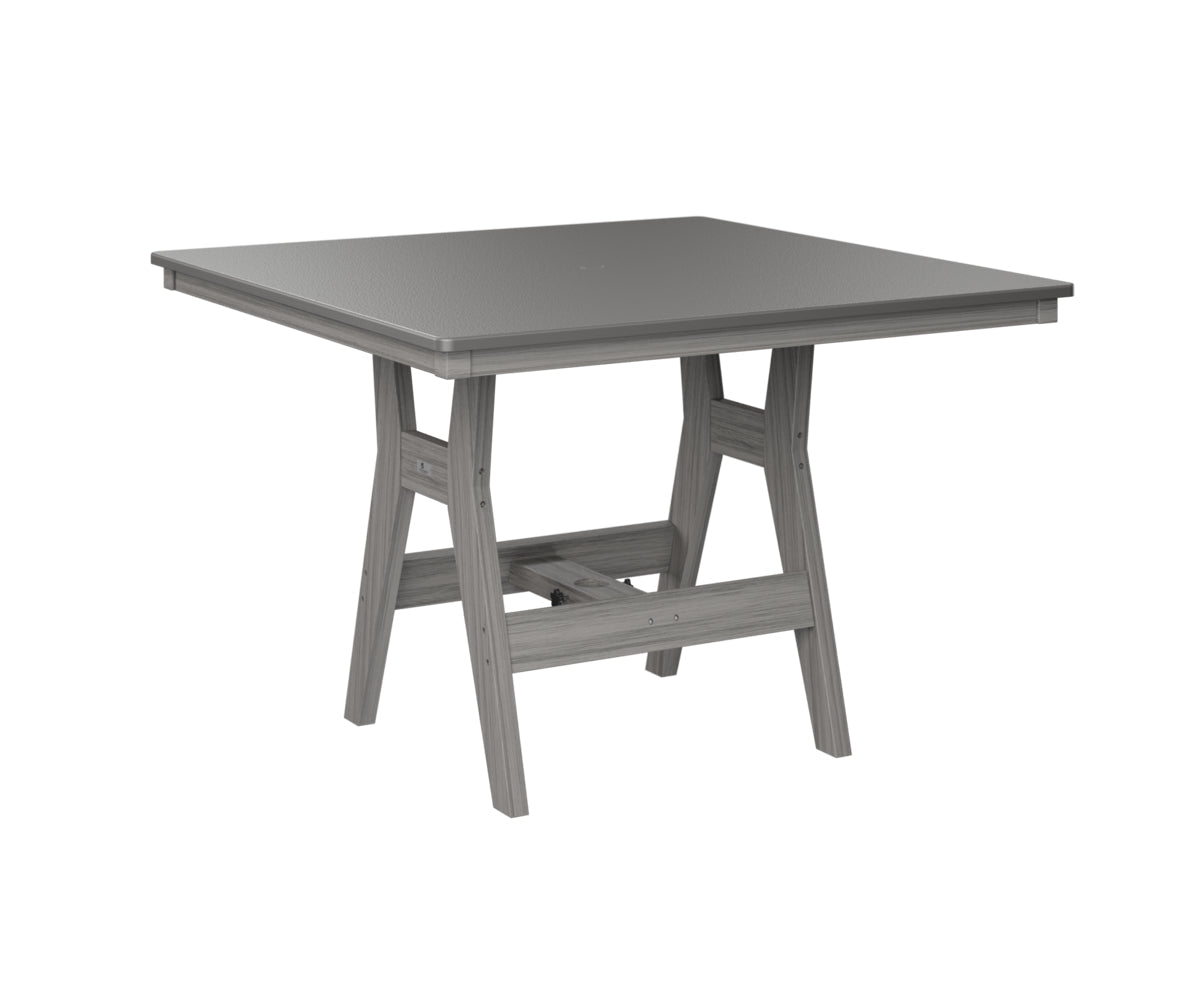 Berlin Gardens Harbor Counter Tables 44" Square Counter Table with Hammered Top