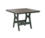 Berlin Gardens Harbor Bar Tables 44" Square Bar Table with Hammered Top
