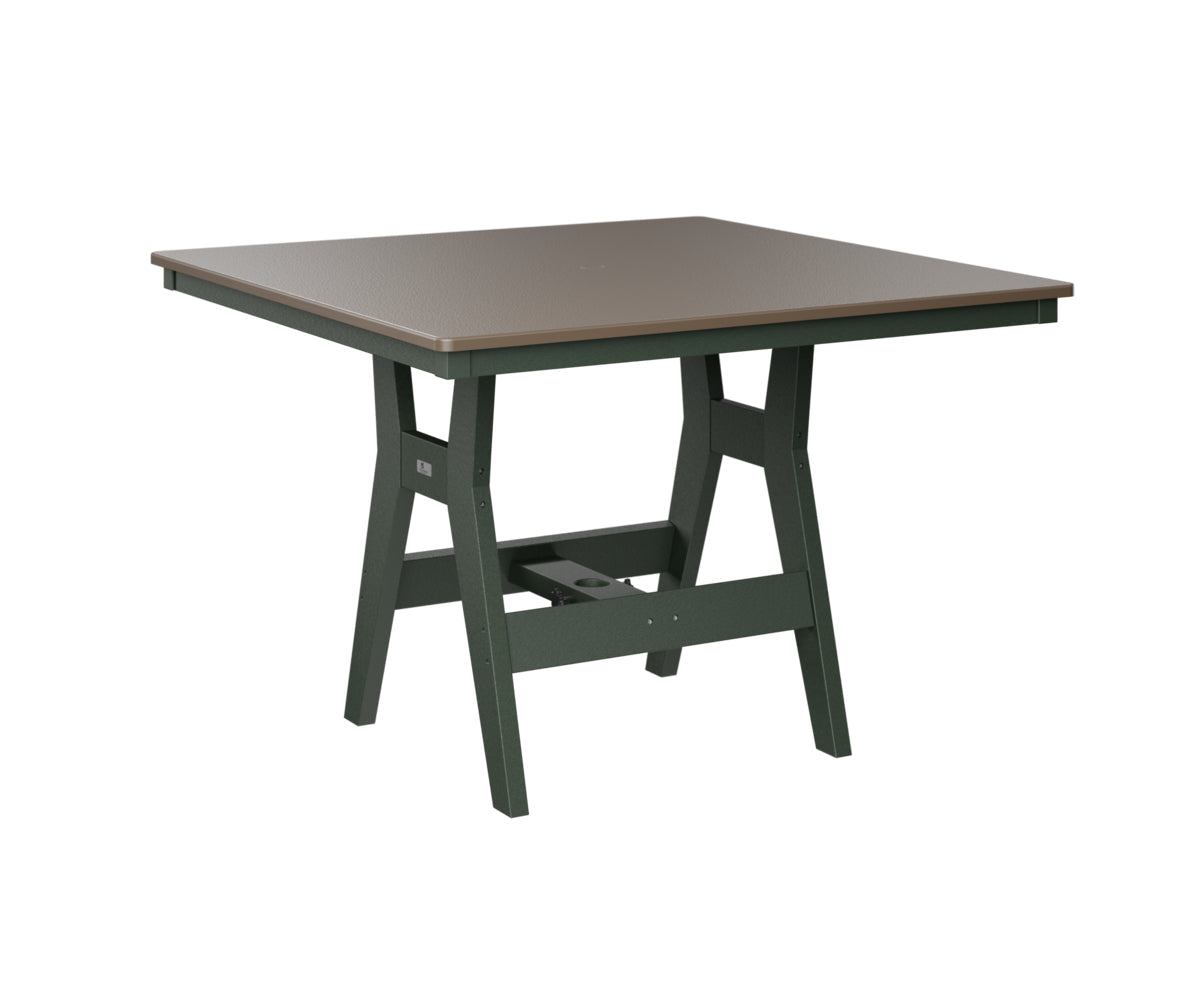 Berlin Gardens Harbor Counter Tables 44" Square Counter Table with Hammered Top